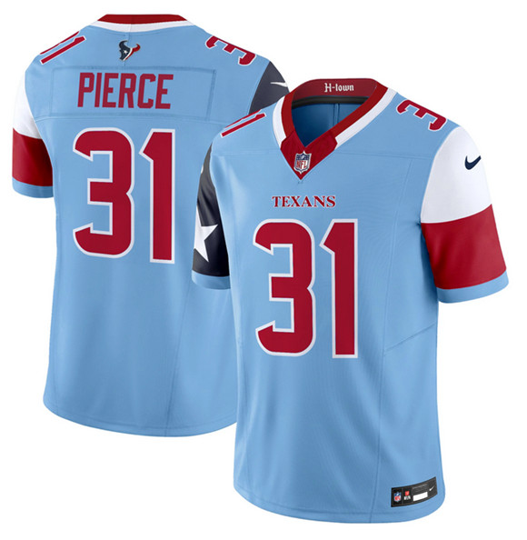 Men's Houston Texans #31 Dameon Pierce Blue 2024 F.U.S.E. V5 Limited Stitched Football Jersey